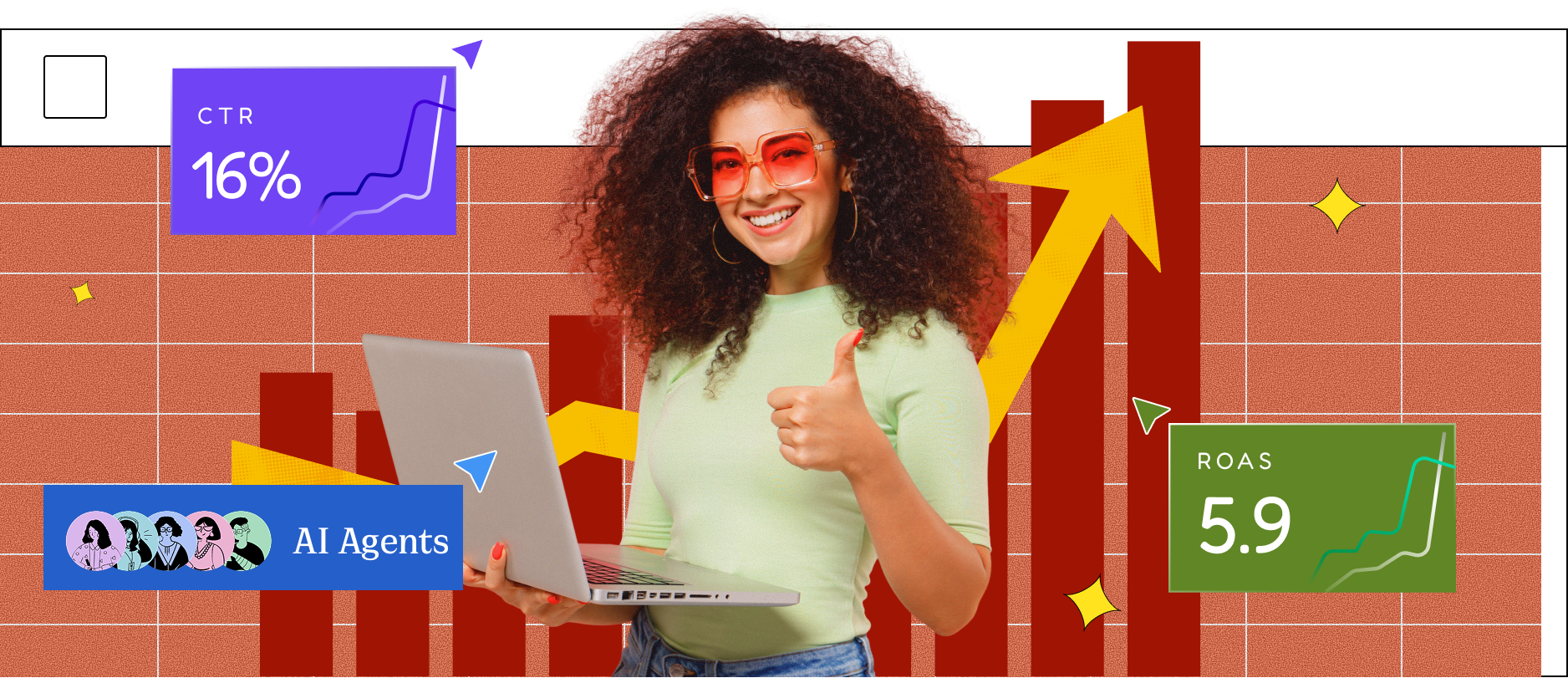 Zocket advertising platform dashboard showcasing AI-powered ad creation tools